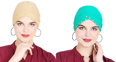 EnviUs Self Design Skull Cap Cap(Pack of 2)