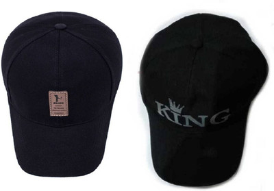 Welim Self Design, Applique Sports/Regular Cap Cap(Pack of 2)