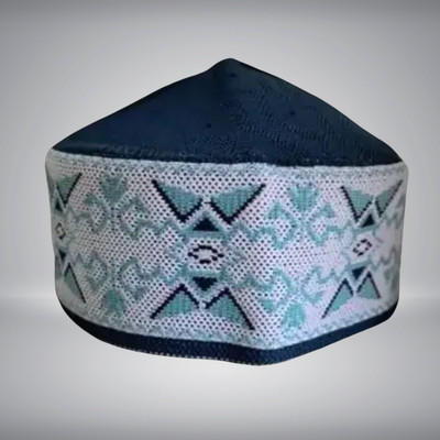Barkati Embroidered, Self Design, Striped Prayer Cap Cap