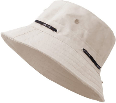 Adorazone Bucket Sun Hat (Head Circumference: approx.56-58 cm)(White, Pack of 1)