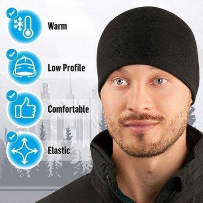 Maa Hosiery Solid Skull Cap Cap(Pack of 2)