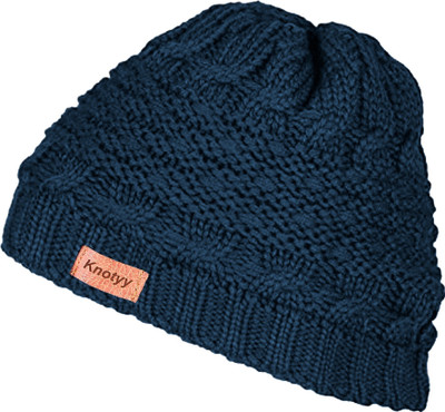Knotyy Self Design Beanie Cap