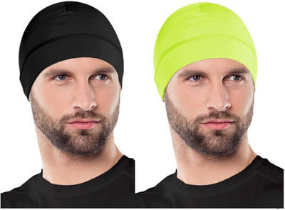 Bismaadh Solid Skull Cap Cap(Pack of 2)