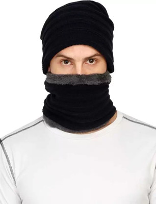 Mahi Fashion Striped Beanie Cap