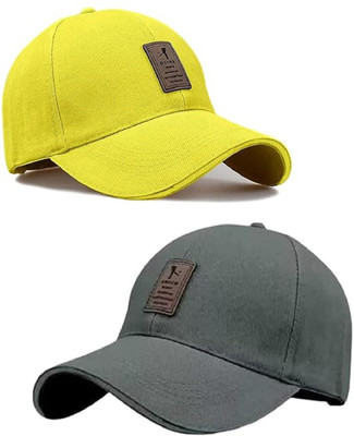 blutech Solid Sports/Regular Cap Cap(Pack of 2)