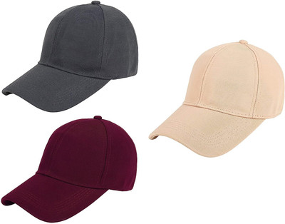 INFISPACE Solid Sports/Regular Cap Cap(Pack of 3)