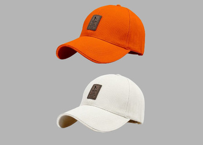 Evanden Self Design Sports/Regular Cap Cap(Pack of 2)