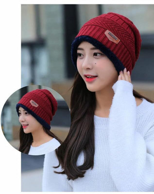 Da Novira Self Design Beanie Cap