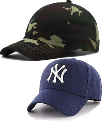 selloria Solid, Self Design, Embroidered Sports/Regular Cap Cap(Pack of 2)