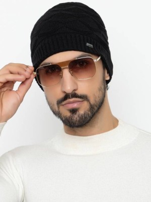 Dynamic Attire Self Design Beanie Cap