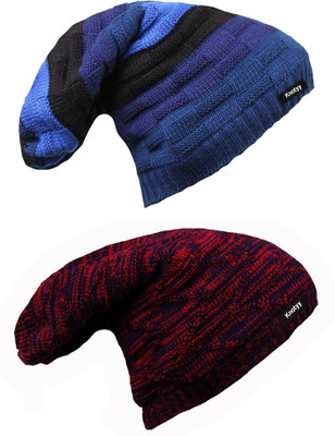 Knotyy Beanie Cap(Pack of 2)