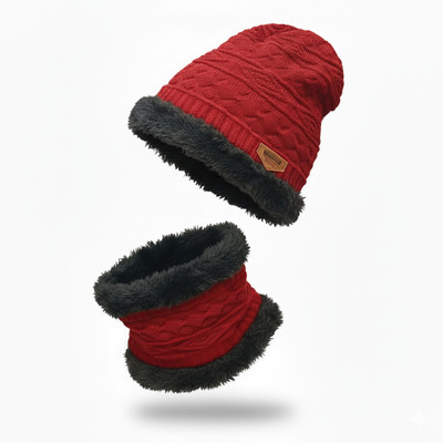 CORAL INDIA Striped Beanie Cap