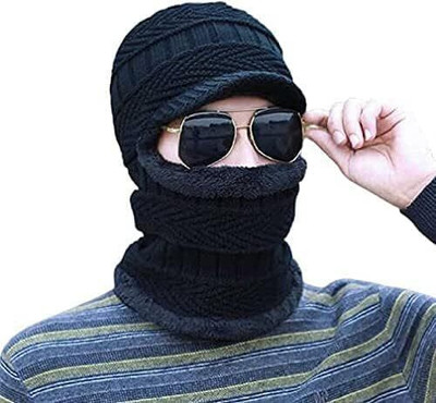 CRAMPLE Solid Beanie Cap