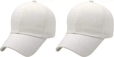 Flipstar Solid, Self Design Sports/Regular Cap Cap(Pack of 2)