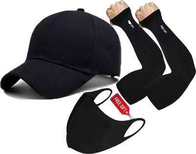 CLASSYMESSI Solid, Self Design Sports/Regular Cap Cap(Pack of 3)