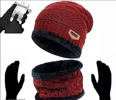 weanies Solid Beanie Cap(Pack of 4)