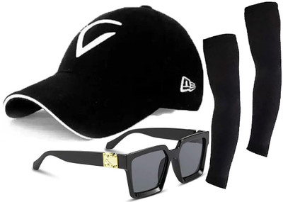 CLASSYMESSI Solid, Self Design Sports/Regular Cap Cap(Pack of 3)