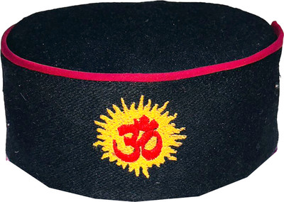ARUNA KULLU HANDLOOM Embroidered Skull Cap Cap