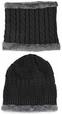 NKL Woven Beanie Cap(Pack of 2)