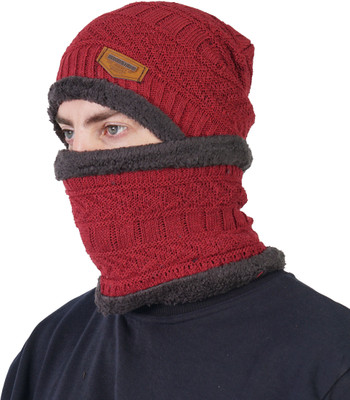 TEEMOODS Solid Beanie Cap