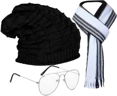 FLEXCY Beanie Cap(Pack of 3)