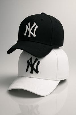 cap world Solid, Self Design, Embroidered Sports/Regular Cap Cap(Pack of 2)