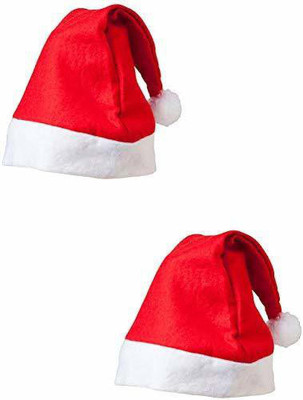 aaradhyacollection Solid Santa Cap Cap(Pack of 2)