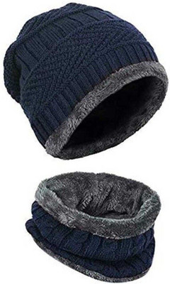 poshing Woven Skull Cap Cap(Pack of 2)