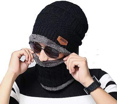 EMPOISON Woven Beanie Cap(Pack of 2)