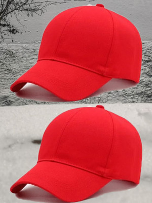 cap world Solid, Self Design Sports/Regular Cap Cap(Pack of 2)