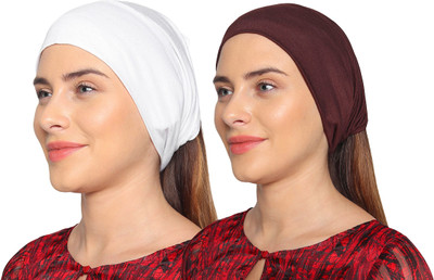 MONATI Solid Skull Cap Cap(Pack of 2)