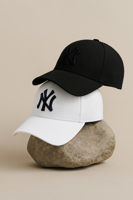 CLASSYMESSI Embroidered, Self Design, Solid Sports/Regular Cap Cap(Pack of 2)