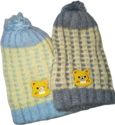 Arvinjohn Solid Beanie Cap(Pack of 2)