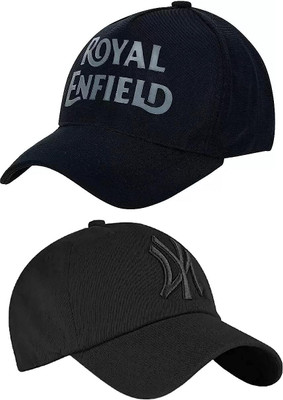 Brostin Self Design Sports/Regular Cap Cap(Pack of 2)