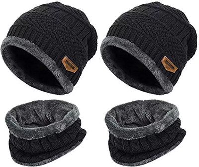 Winntressy Woven Beanie Cap(Pack of 4)