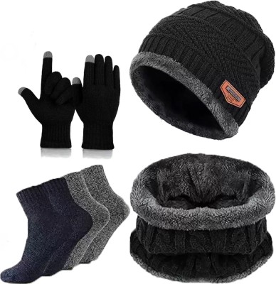 FLEXCYCAP Solid Beanie Cap(Pack of 4)