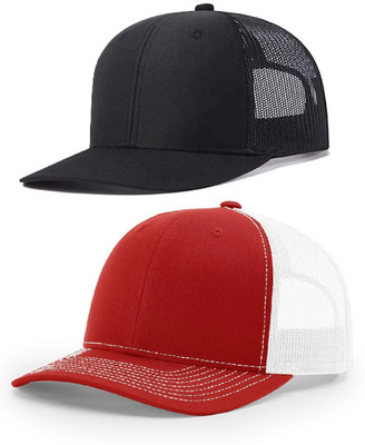 ZACHARIAS Solid, Embroidered Trucker Cap Cap(Pack of 2)