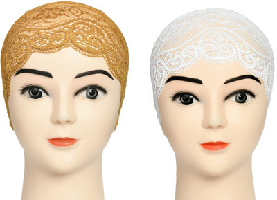 DCENT KRAFT Self Design Skull Cap Cap(Pack of 2)