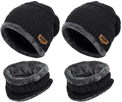 Winntressy Woven Beanie Cap(Pack of 2)