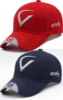 Florida Embroidered, Solid, Self Design Sports/Regular Cap Cap(Pack of 2)
