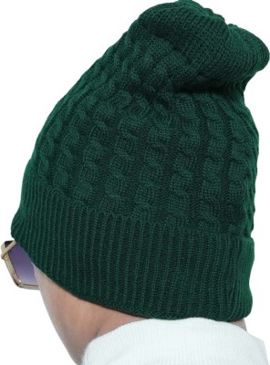 EKRAES MALOSAHA Self Design Beanie Cap