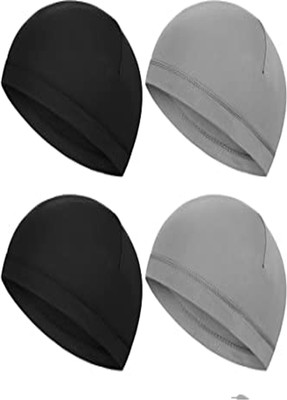 Athrav Hosiery Solid Skull Cap Cap(Pack of 4)