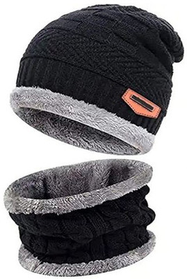 Da Novira Self Design Beanie Cap