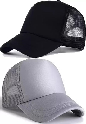 FD FLORIDA Solid, Self Design Sports/Regular Cap Cap(Pack of 2)