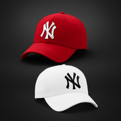 cap world Embroidered, Self Design, Solid Sports/Regular Cap Cap(Pack of 2)