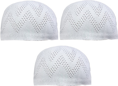 FQZILON Solid Prayer Cap Cap(Pack of 3)