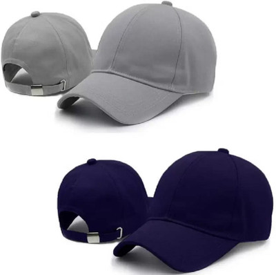 MUSMIR Solid Sports/Regular Cap Cap(Pack of 2)