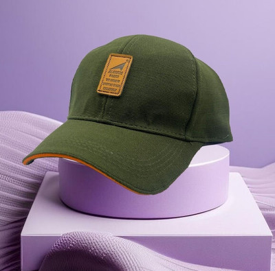 ALAMOS Printed, Self Design, Solid Sports/Regular Cap Cap