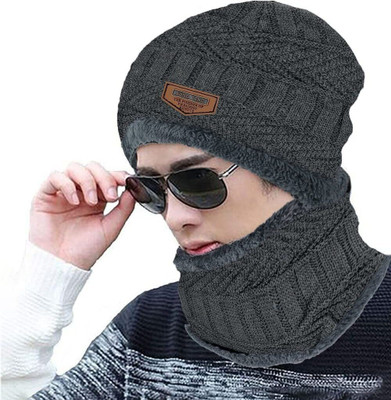 SYGA Woven Beanie Cap(Pack of 2)