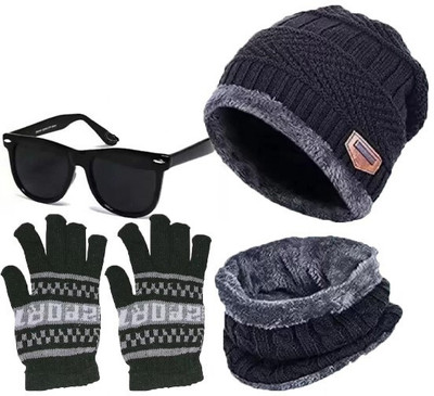 CLASSYMESSI Beanie Cap(Pack of 3)